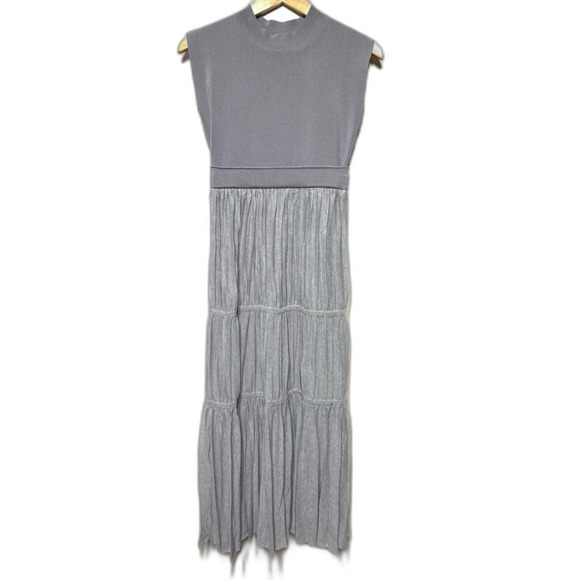 Laguna Moon Pleated Tiered Knit Dress in Blue S NWOT - Picture 16 of 16